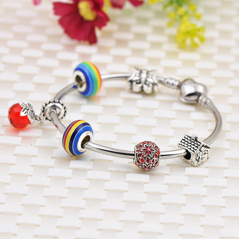 Pulsera Con Cuentas De Aleación De Corazón al por mayor